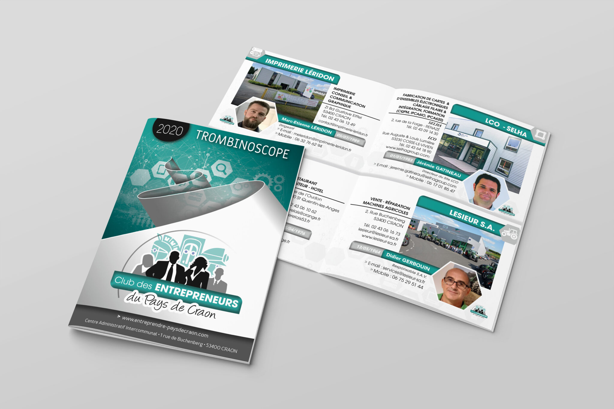 Brochure Nom Des Pages Imprimerie Page De Garde Brochure - Club des Entrepreneurs - Imprimerie Léridon