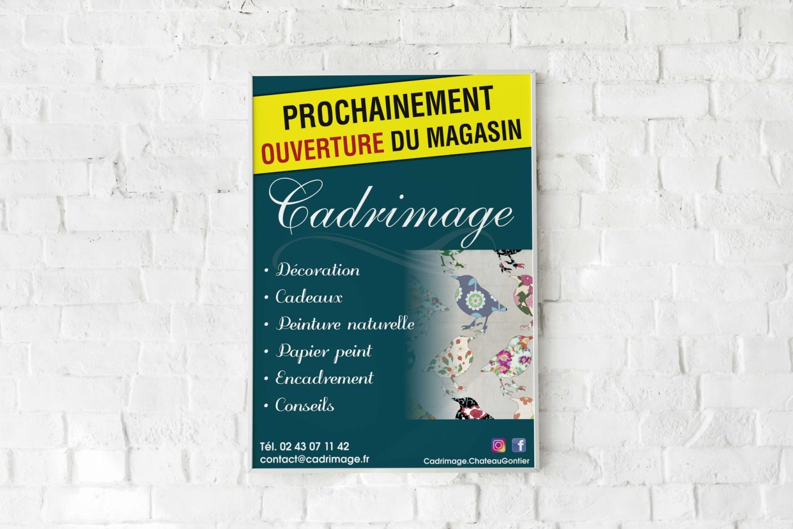 Mockup - Affiche A1- Cadrimage