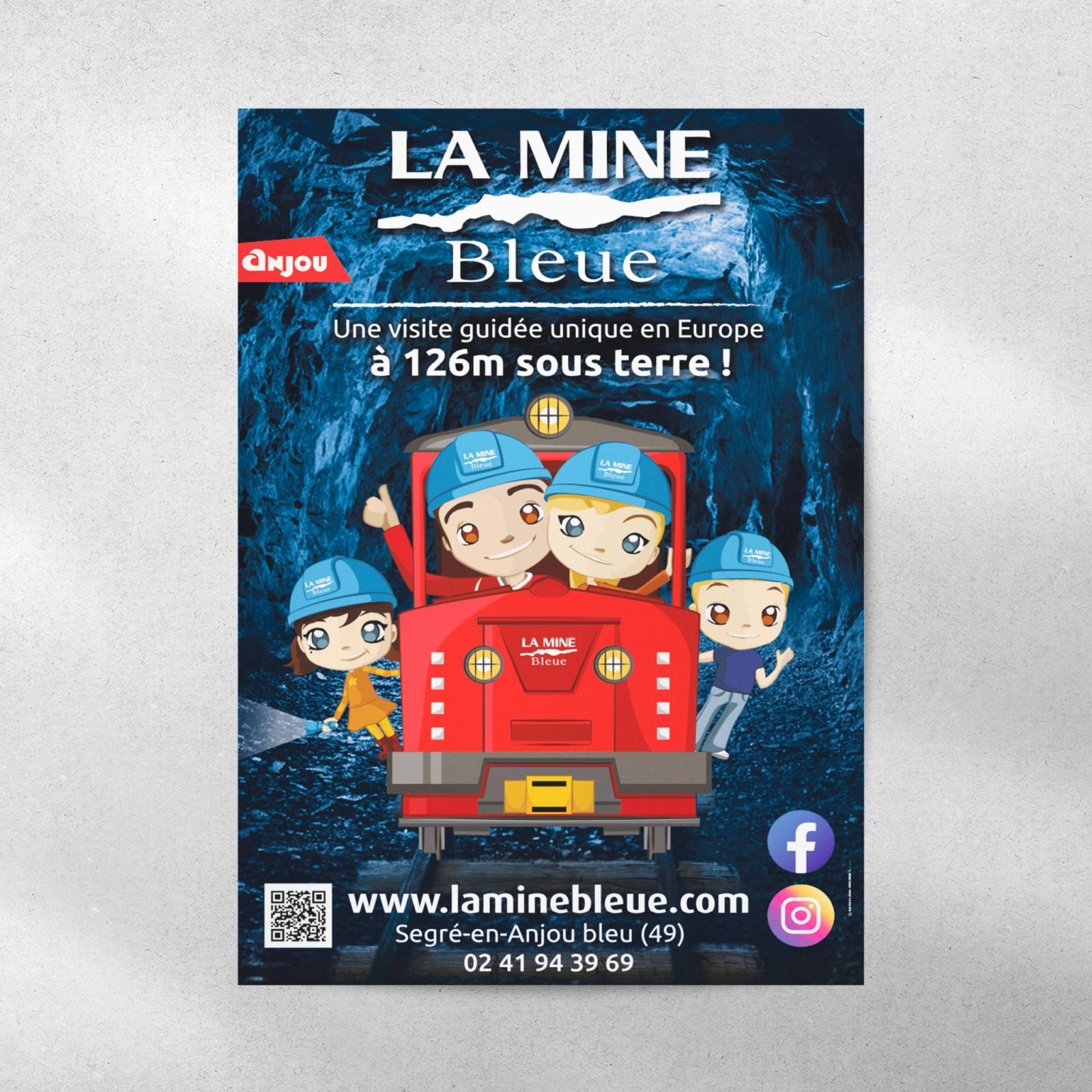 Mockup - Affiches La mine Bleue