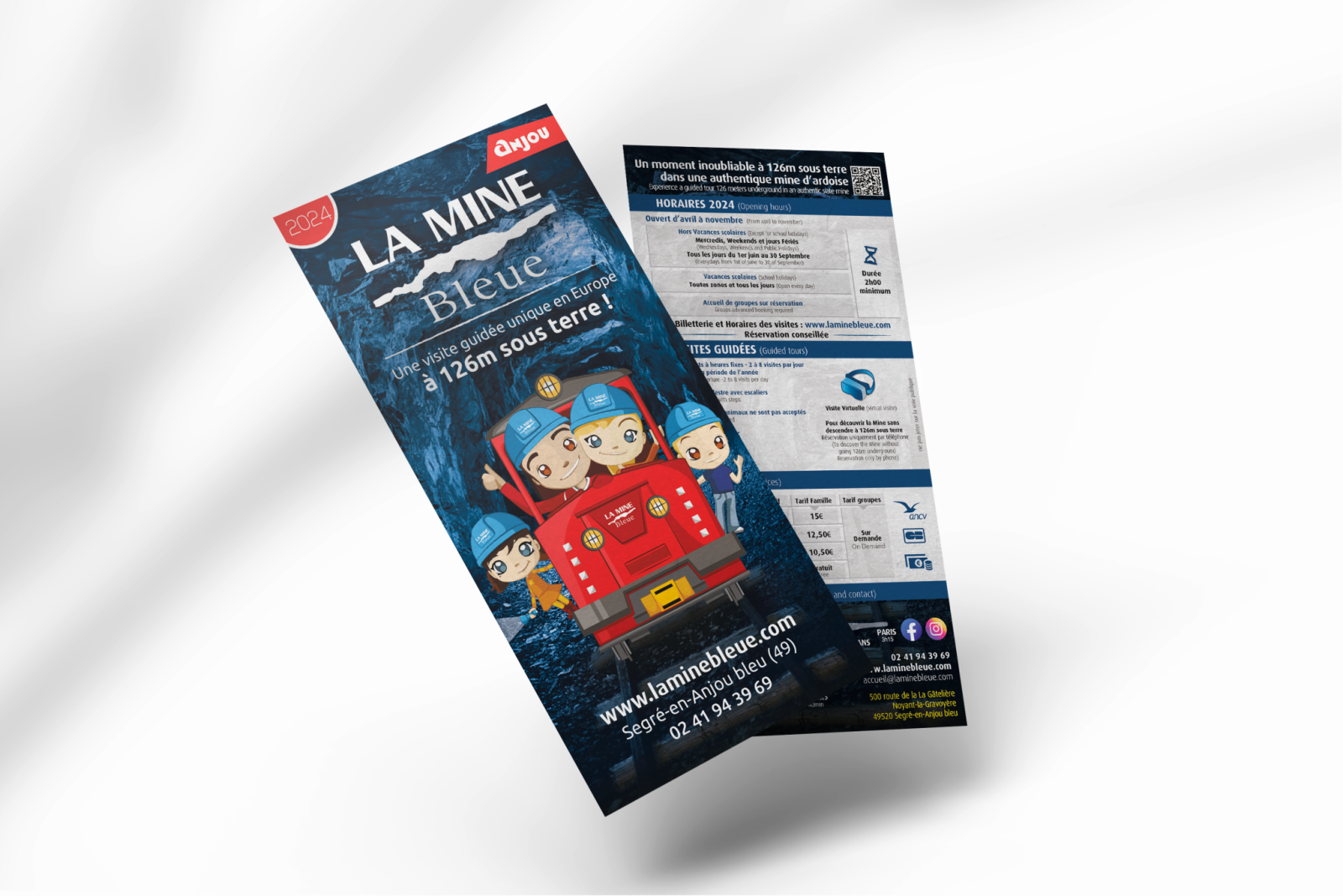 Mockup - Flyers La mine Bleue