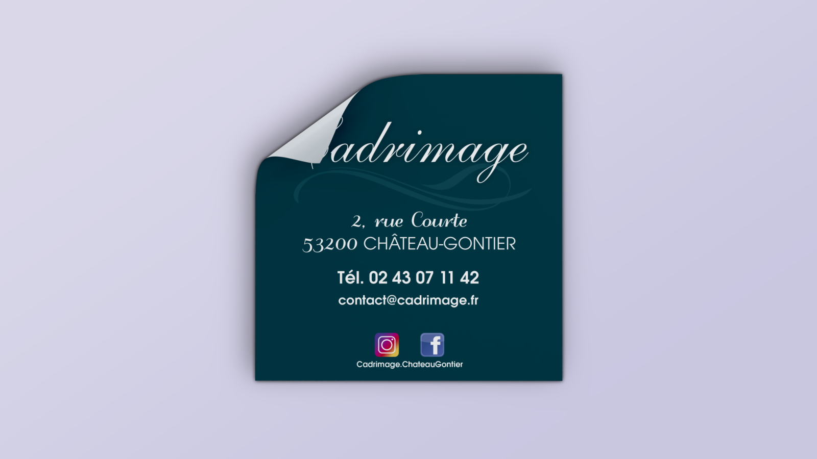 Mockup - étiquettes - Cadrimage