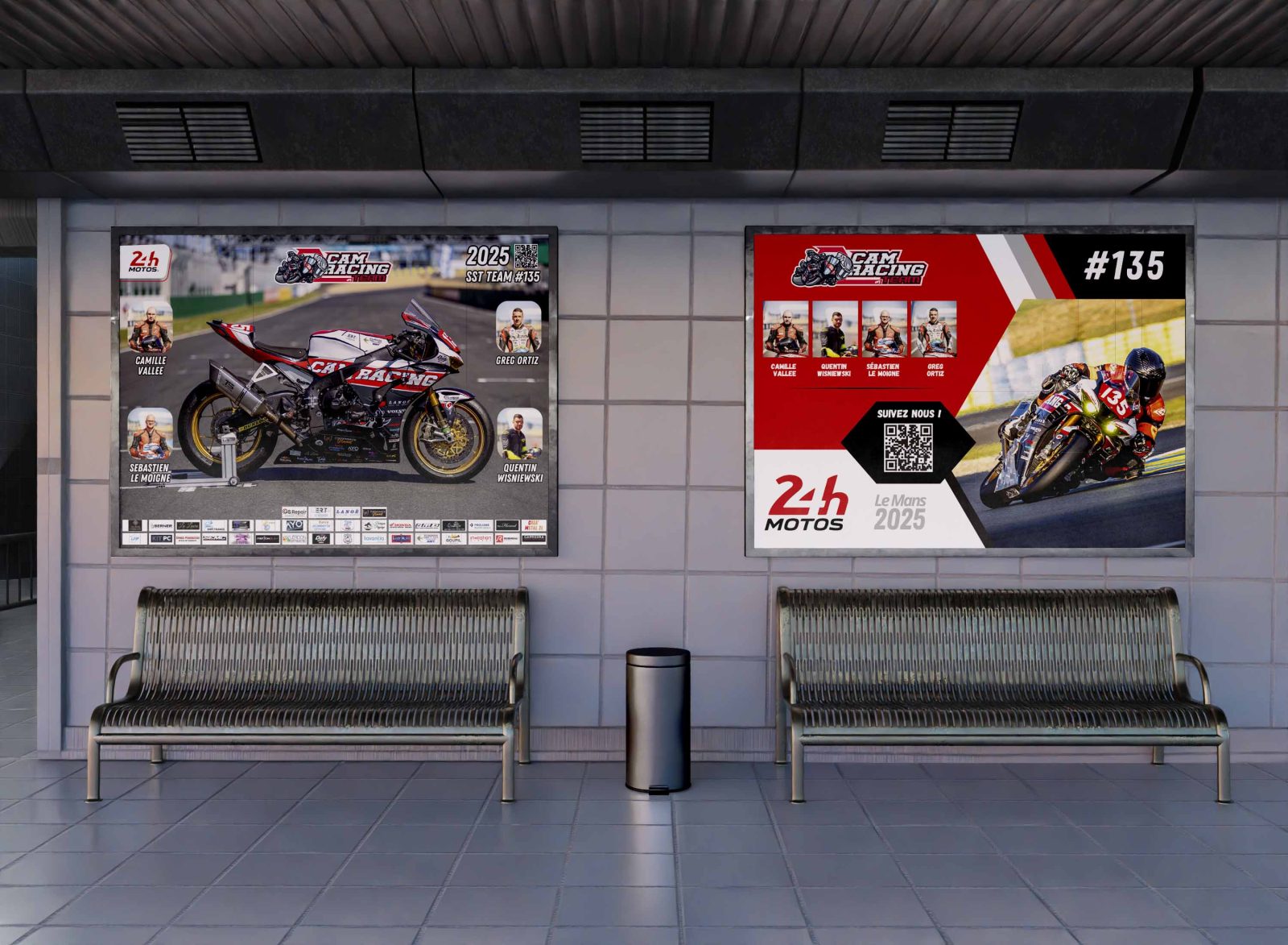 Mockup - Poster cam racing team